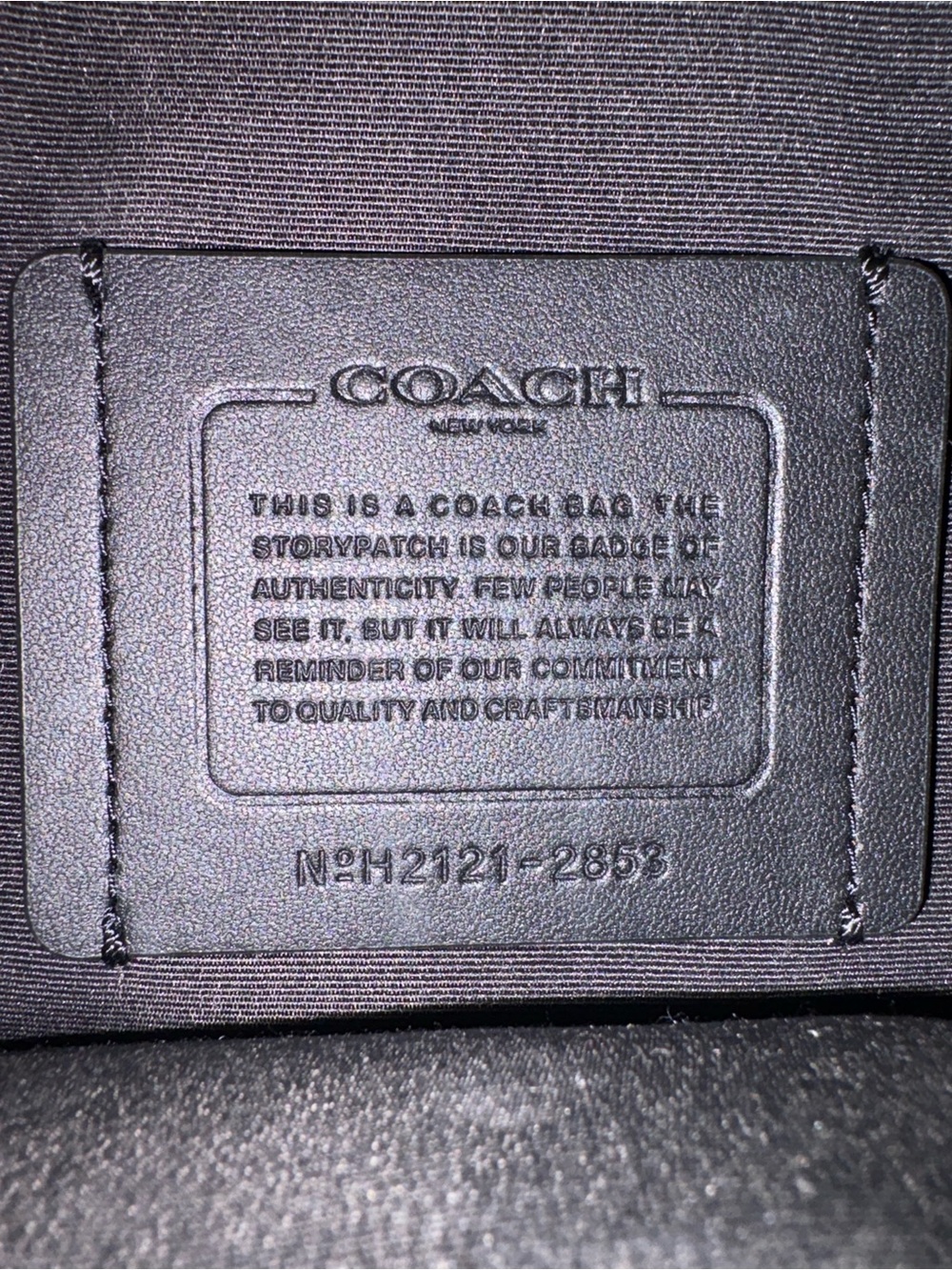 Coach  Signature Crossbody Sling Bag in Black/Gray - Picture 5 of 5